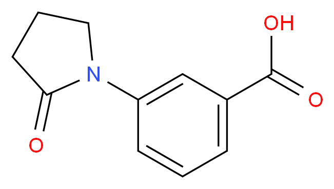 3-(2-oxopyrrolidin-1-yl)benzoic acid_分子结构_CAS_515813-05-5