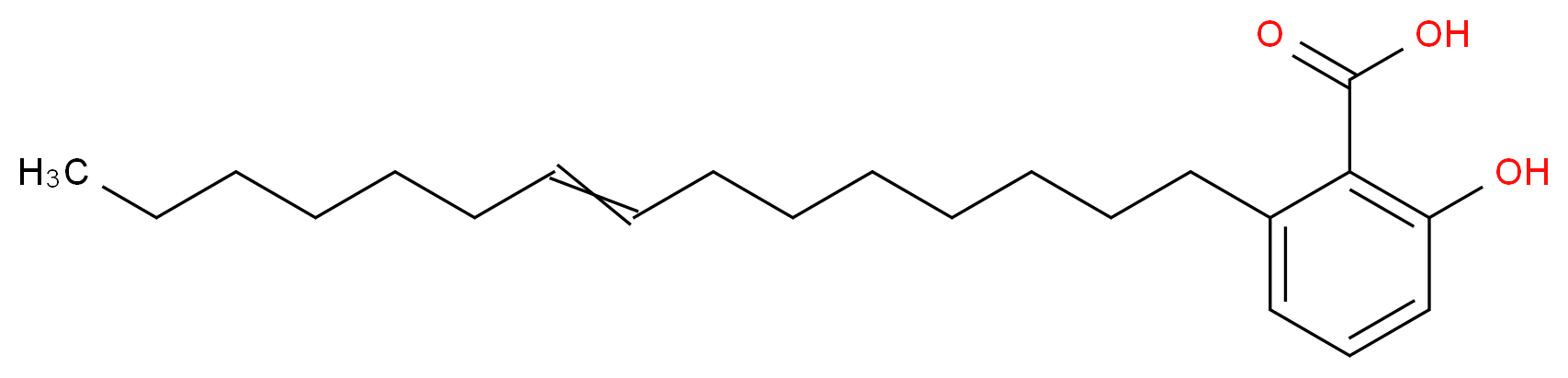 2-hydroxy-6-(pentadec-8-en-1-yl)benzoic acid_分子结构_CAS_22910-60-7