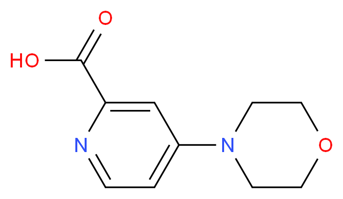 4-(morpholin-4-yl)pyridine-2-carboxylic acid_分子结构_CAS_66933-68-4