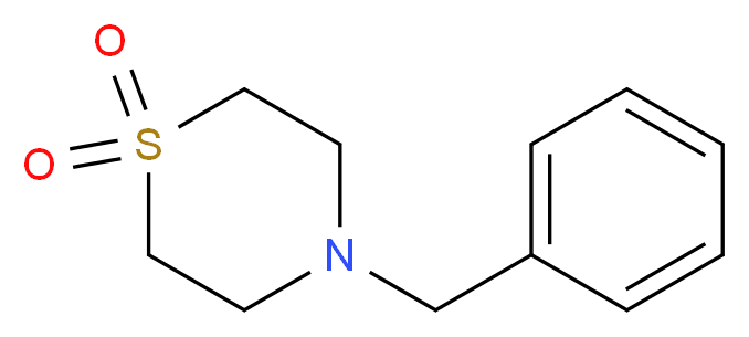 4-Benzylthiomorpholine 1,1-dioxide_分子结构_CAS_)