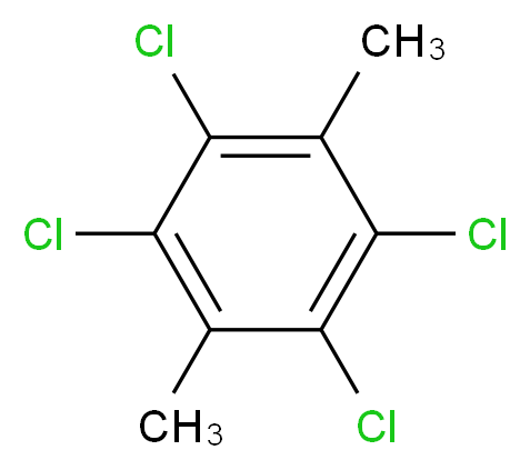 1,2,4,5-tetrachloro-3,6-dimethylbenzene_分子结构_CAS_877-10-1