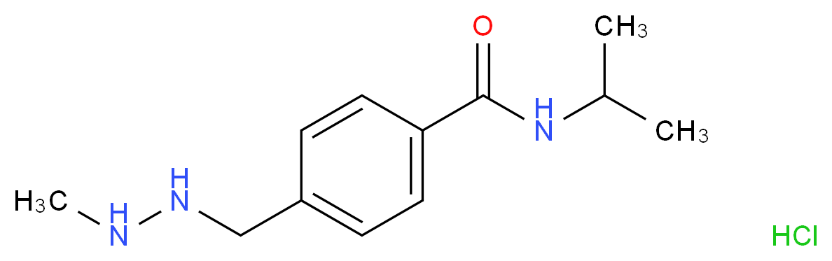 4-[(2-methylhydrazin-1-yl)methyl]-N-(propan-2-yl)benzamide hydrochloride_分子结构_CAS_)