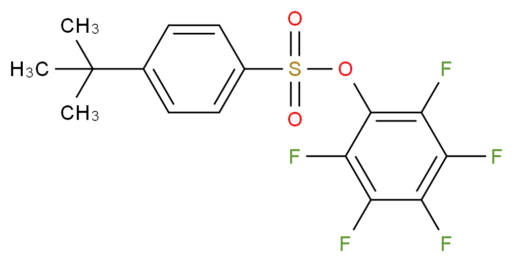 2,3,4,5,6-Pentafluorophenyl 4-(tert-butyl)-benzenesulfonate_分子结构_CAS_)
