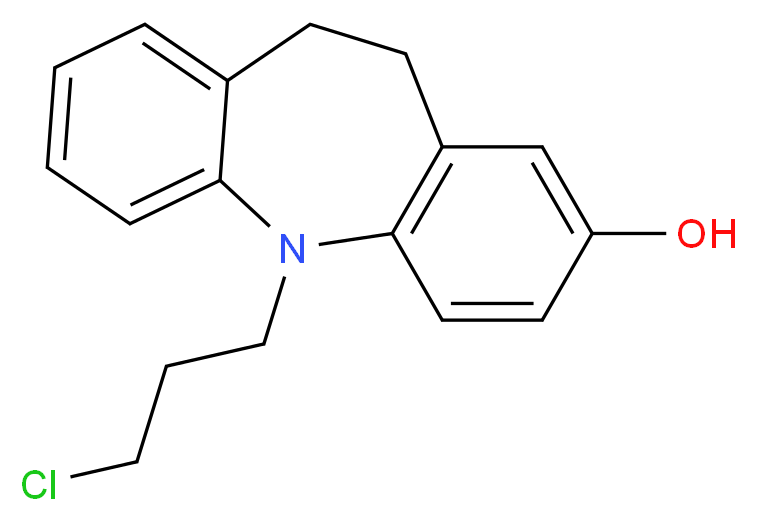 5-(3-Chloropropyl)-10,11-dihydro-2-hydroxy-5H-dibenz[b,f]azepine_分子结构_CAS_1159977-21-5)