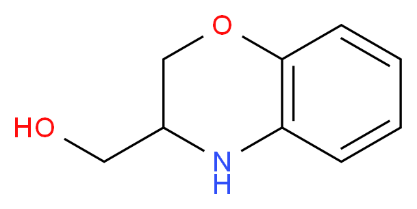 (3,4-dihydro-2H-1,4-benzoxazin-3-yl)methanol_分子结构_CAS_36884-17-0