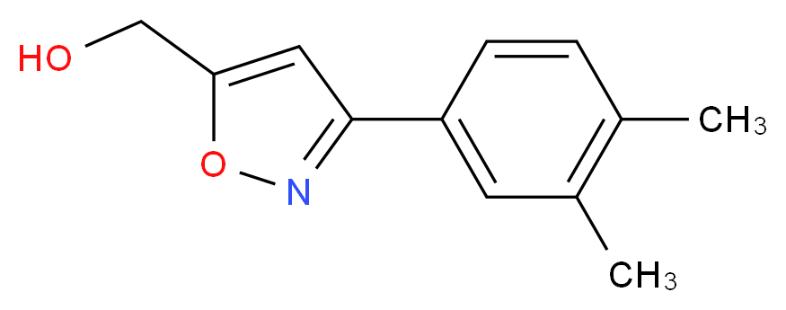 [3-(3,4-DIMETHYL-PHENYL)-ISOXAZOL-5-YL]-METHANOL_分子结构_CAS_885273-70-1)