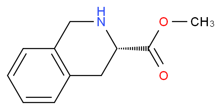 methyl (3S)-1,2,3,4-tetrahydroisoquinoline-3-carboxylate_分子结构_CAS_57060-88-5