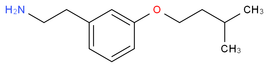 2-[3-(3-methylbutoxy)phenyl]ethan-1-amine_分子结构_CAS_1178489-28-5