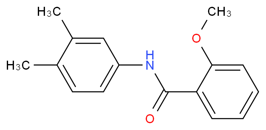 N-(3,4-dimethylphenyl)-2-methoxybenzamide_分子结构_CAS_512842-15-8