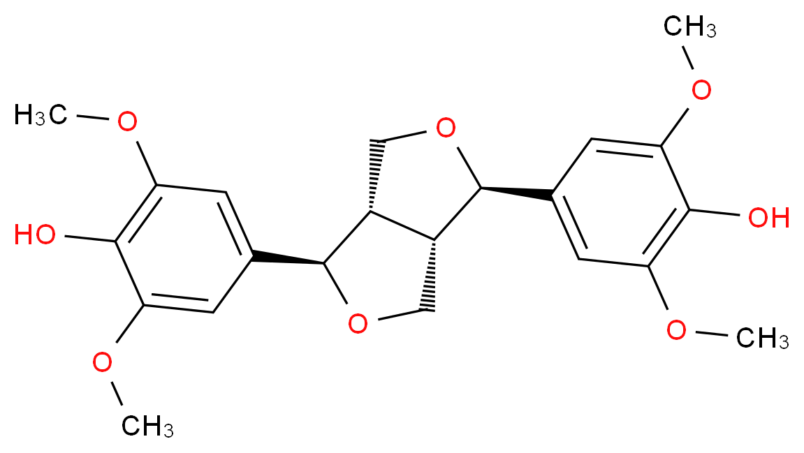 Syringaresinol_分子结构_CAS_1177-14-6)