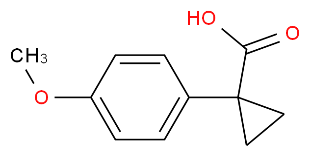 1-(4-methoxyphenyl)cyclopropane-1-carboxylic acid_分子结构_CAS_16728-01-1