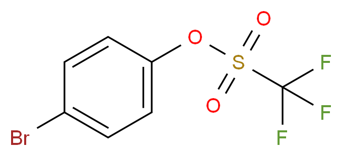 4-Bromophenyl trifluoromethanesulphonate 97%_分子结构_CAS_129112-25-0)