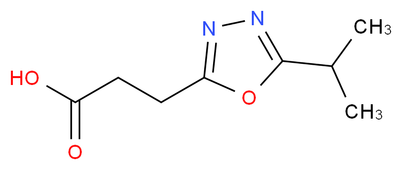 3-(5-Isopropyl-[1,3,4]oxadiazol-2-yl)-propionic acid_分子结构_CAS_)