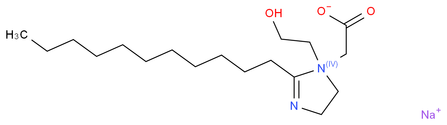 Sodium lauroamphoacetate_分子结构_CAS_156028-14-7)