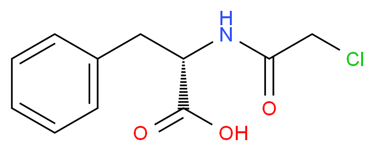 2-[(2-chloroacetyl)amino]-3-phenylpropanoic acid_分子结构_CAS_)