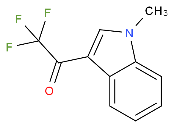 2,2,2-trifluoro-1-(1-methyl-1H-indol-3-yl)ethan-1-one_分子结构_CAS_318-54-7