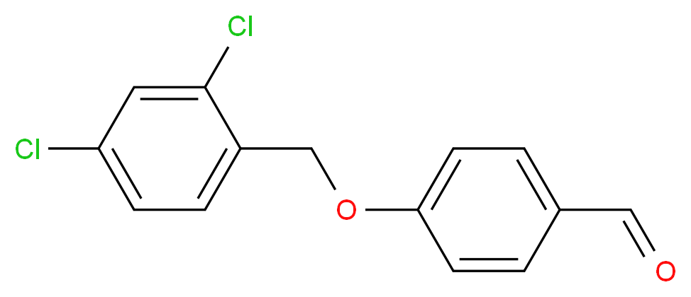 4-[(2,4-Dichlorobenzyl)oxy]benzenecarbaldehyde_分子结构_CAS_)
