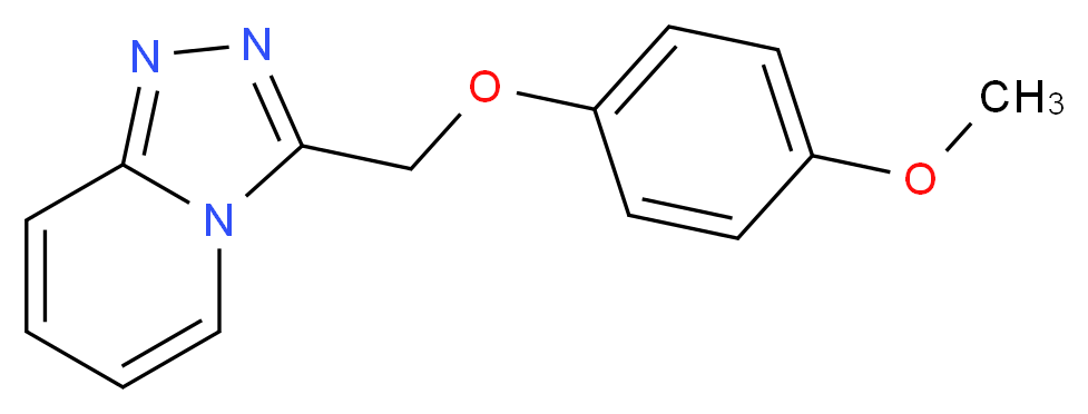 3-[(4-methoxyphenoxy)methyl][1,2,4]triazolo[4,3-a]pyridine_分子结构_CAS_)