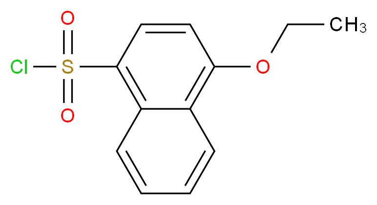 4-ethoxy-1-naphthalenesulfonyl chloride_分子结构_CAS_91222-55-8)