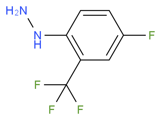 [4-fluoro-2-(trifluoromethyl)phenyl]hydrazine_分子结构_CAS_754973-91-6