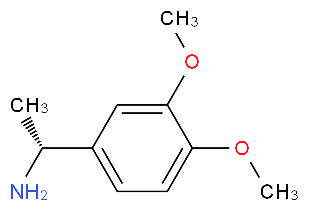 (1R)-1-(3,4-dimethoxyphenyl)ethan-1-amine_分子结构_CAS_100570-24-9