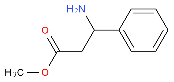 methyl 3-amino-3-phenylpropanoate_分子结构_CAS_14898-52-3