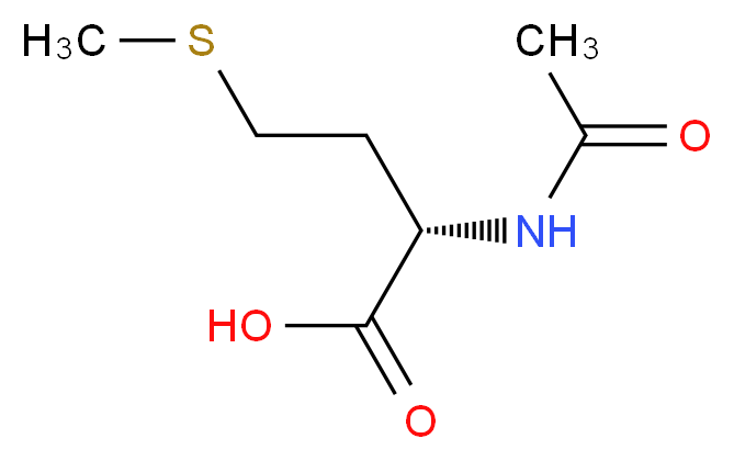 (S)-2-Acetylamino-4-methylsulfanyl-butyric acid_分子结构_CAS_)