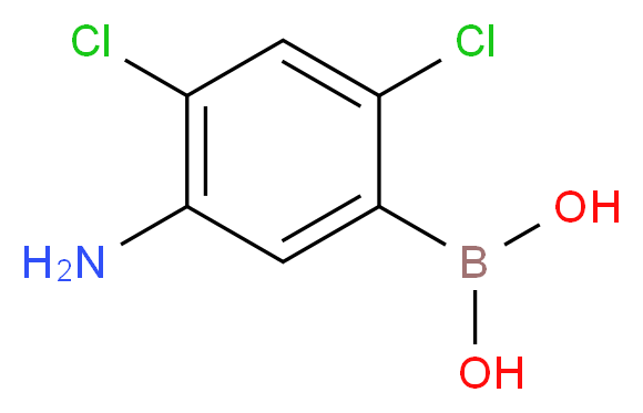 (5-Amino-2,4-dichlorophenyl)boronic acid_分子结构_CAS_948592-69-6)