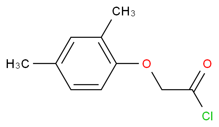 2-(2,4-dimethylphenoxy)acetyl chloride_分子结构_CAS_15516-45-7