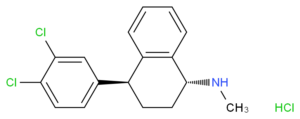 (1R,4S)-Sertraline Hydrochloride_分子结构_CAS_79896-32-5)