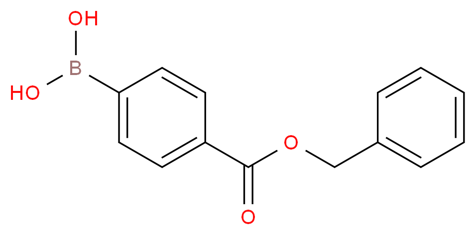 {4-[(benzyloxy)carbonyl]phenyl}boronic acid_分子结构_CAS_184000-11-1