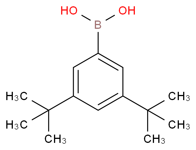 (3,5-Di-tert-butylphenyl)boronic acid_分子结构_CAS_197223-39-5)