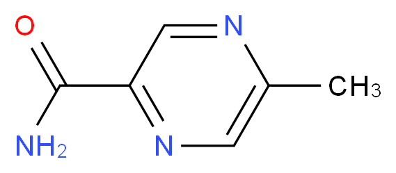 5-methylpyrazine-2-carboxamide_分子结构_CAS_5521-57-3