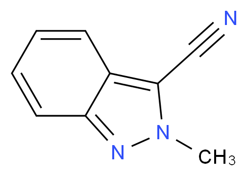 2-methyl-2H-indazole-3-carbonitrile_分子结构_CAS_31748-45-5