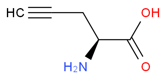 (S)-2-Aminopent-4-ynoic acid_分子结构_CAS_23235-01-0)