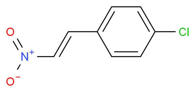 1-chloro-4-[(E)-2-nitroethenyl]benzene_分子结构_CAS_706-07-0