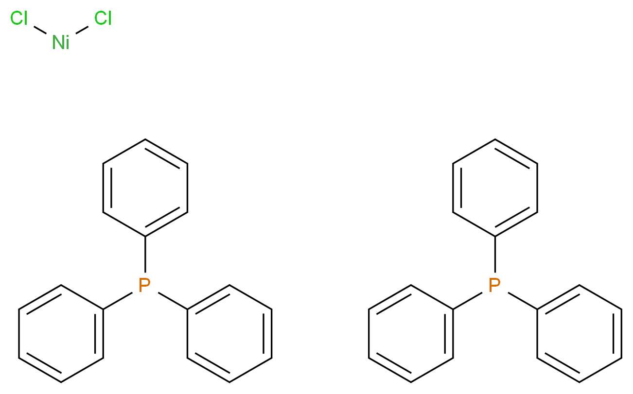 Bis(triphenylphosphine)nickel(II) Dichloride_分子结构_CAS_14264-16-5)