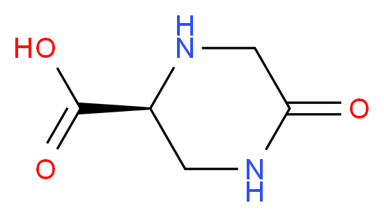 (2S)-5-oxopiperazine-2-carboxylic acid_分子结构_CAS_135630-97-6