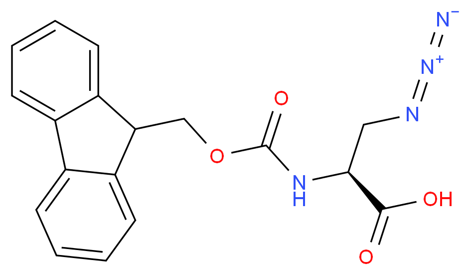 Fmoc-β-叠氮-Ala-OH_分子结构_CAS_684270-46-0)
