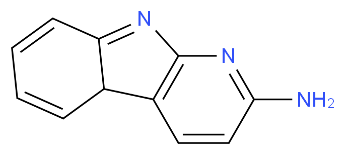 2-Amino-9H-pyrido[2,3-b]indole-3H_分子结构_CAS_)