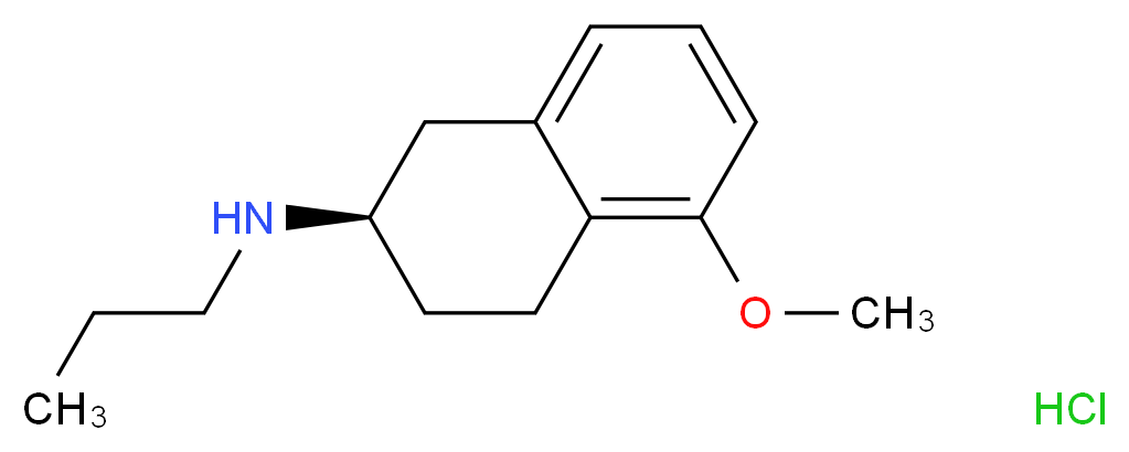 (2R)-5-methoxy-N-propyl-1,2,3,4-tetrahydronaphthalen-2-amine hydrochloride_分子结构_CAS_93601-85-5