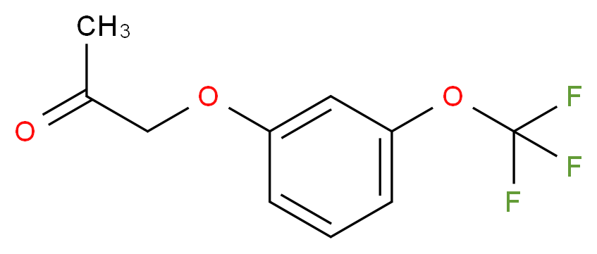 1-[3-(trifluoromethoxy)phenoxy]propan-2-one_分子结构_CAS_1060803-06-6