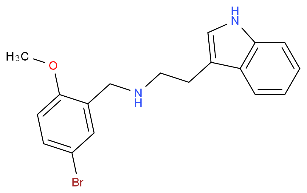 [(5-bromo-2-methoxyphenyl)methyl][2-(1H-indol-3-yl)ethyl]amine_分子结构_CAS_331970-54-8