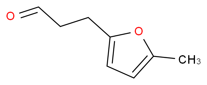 3-(5-Methyl-furan-2-yl)-propionaldehyde_分子结构_CAS_34756-16-6)