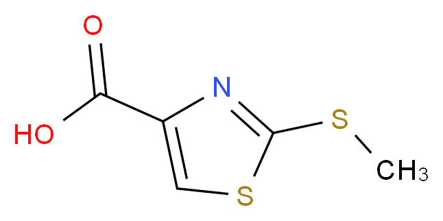 2-(Methylthio)-1,3-thiazole-4-carboxylic acid_分子结构_CAS_)