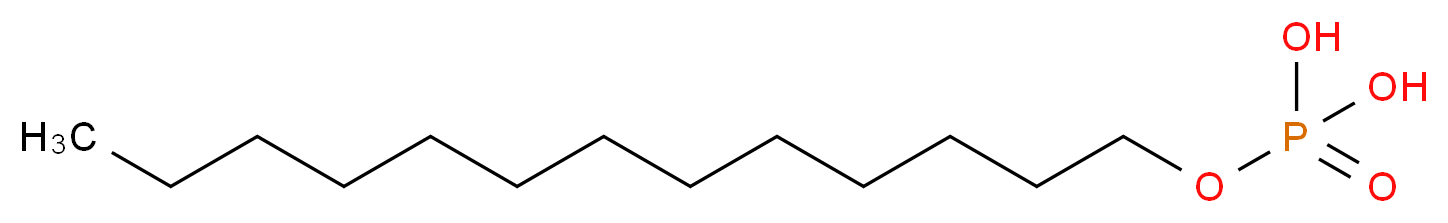 二氢磷酸十三烷基酯_分子结构_CAS_5116-94-9)