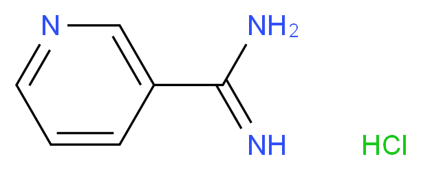 pyridine-3-carboximidamide hydrochloride_分子结构_CAS_63265-42-9
