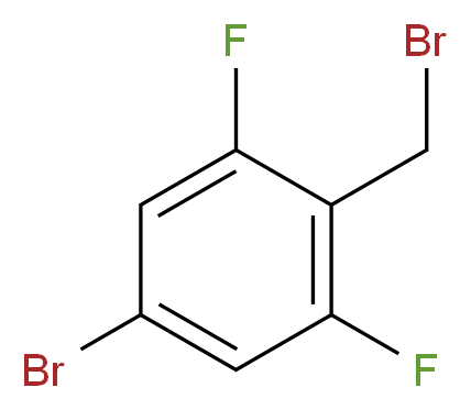 5-bromo-2-(bromomethyl)-1,3-difluorobenzene_分子结构_CAS_162744-60-7