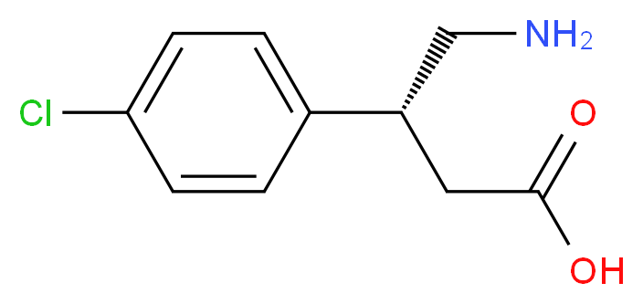 (R)-Baclofen_分子结构_CAS_69308-37-8)