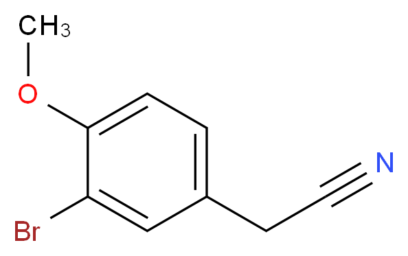 2-(3-bromo-4-methoxyphenyl)acetonitrile_分子结构_CAS_772-59-8